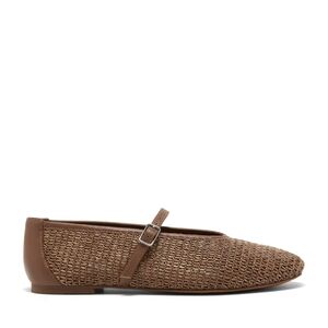 Elegant Brown Women's Loafers with Strap